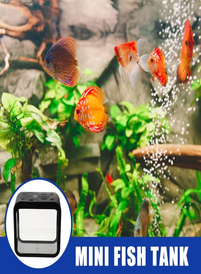 BCOATH Mini Fish Tank with Light Transparent Fish Breeding Box for Betta Small Aquarium for Home Decor and Desktop Use Color Changing - Image 4